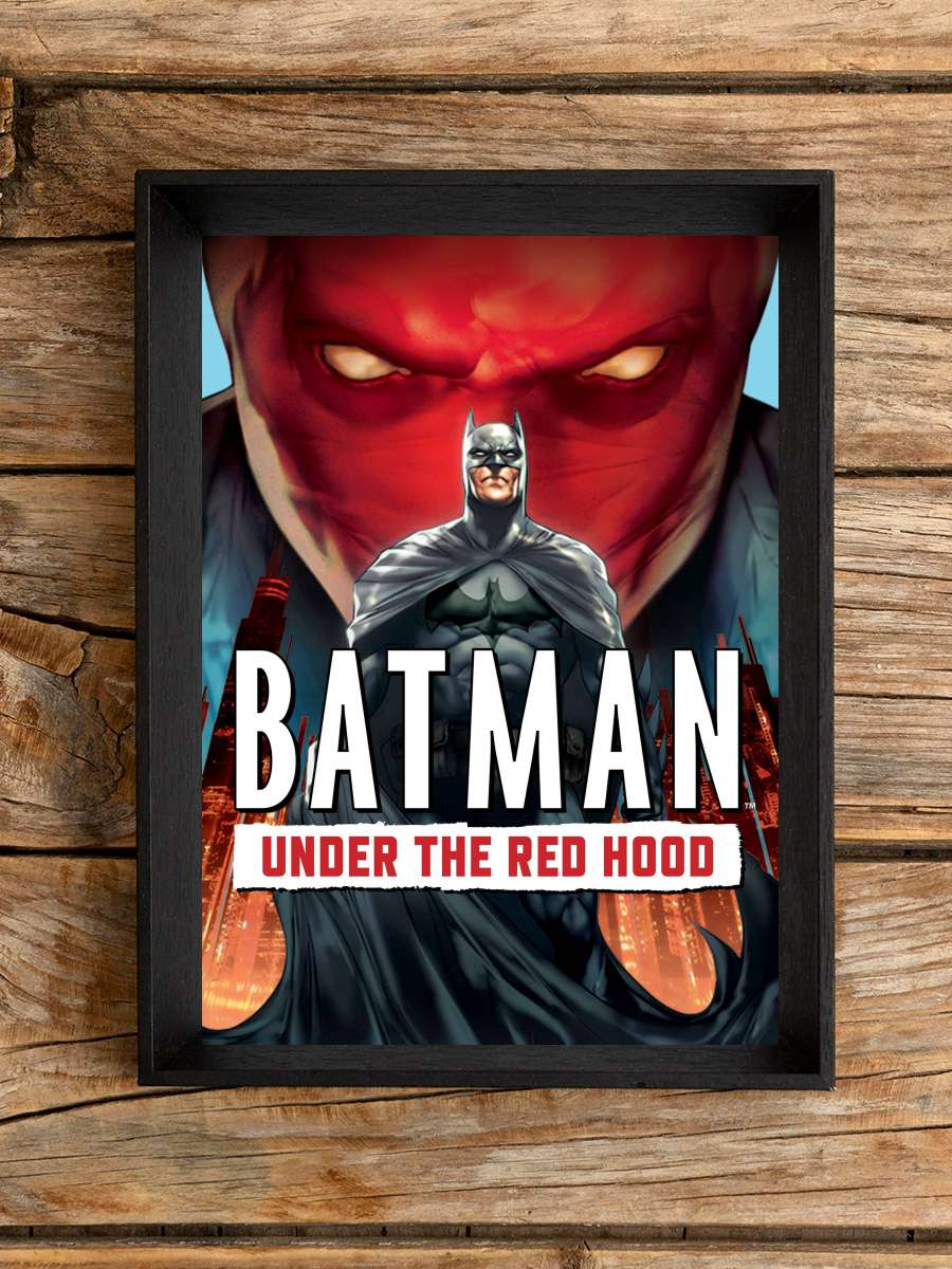 Batman: Kırmızı Başlığın Altında - Batman: Under the Red Hood Film Tablo Siyah Çerçeveli Film Poster Afiş Tablo