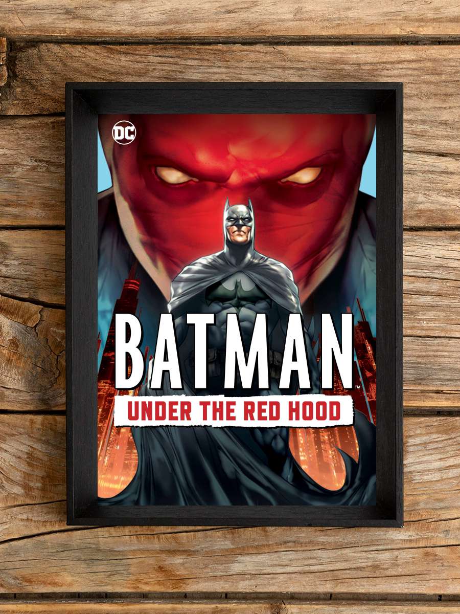 Batman: Kırmızı Başlığın Altında - Batman: Under the Red Hood Film Tablo Siyah Çerçeveli Film Poster Afiş Tablo