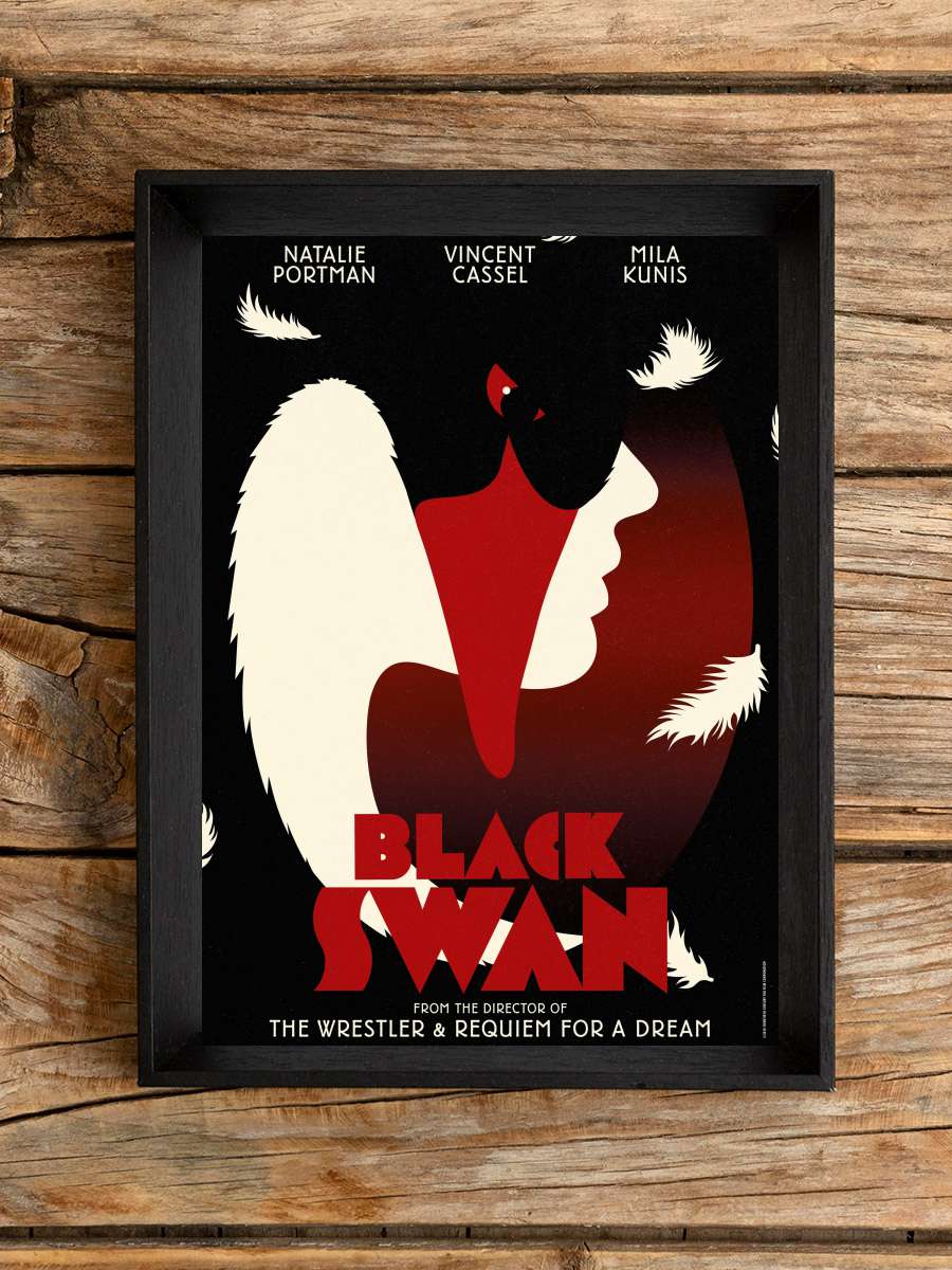 Siyah Kuğu - Black Swan Film Tablo Siyah Çerçeveli Film Poster Afiş Tablo