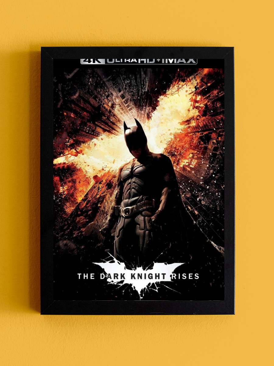 Kara Şövalye Yükseliyor - The Dark Knight Rises Film Tablo Siyah Çerçeveli Film Poster Afiş Tablo