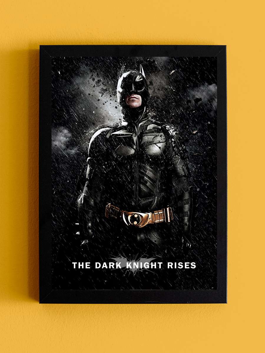 Kara Şövalye Yükseliyor - The Dark Knight Rises Film Tablo Siyah Çerçeveli Film Poster Afiş Tablo