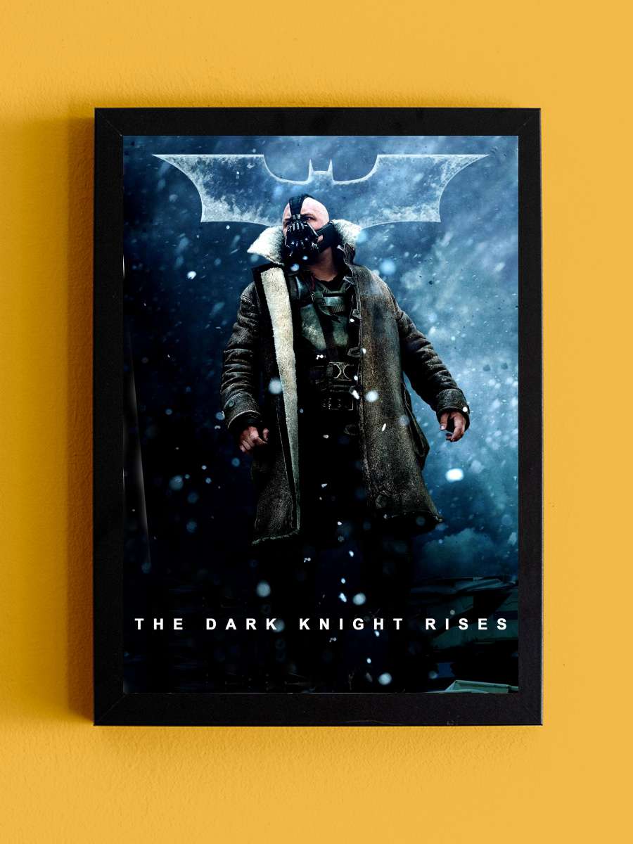 Kara Şövalye Yükseliyor - The Dark Knight Rises Film Tablo Siyah Çerçeveli Film Poster Afiş Tablo