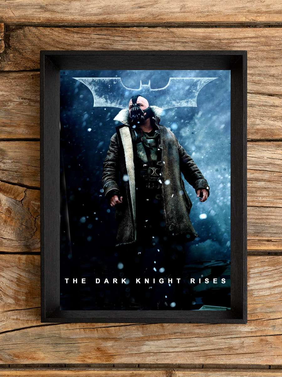 Kara Şövalye Yükseliyor - The Dark Knight Rises Film Tablo Siyah Çerçeveli Film Poster Afiş Tablo