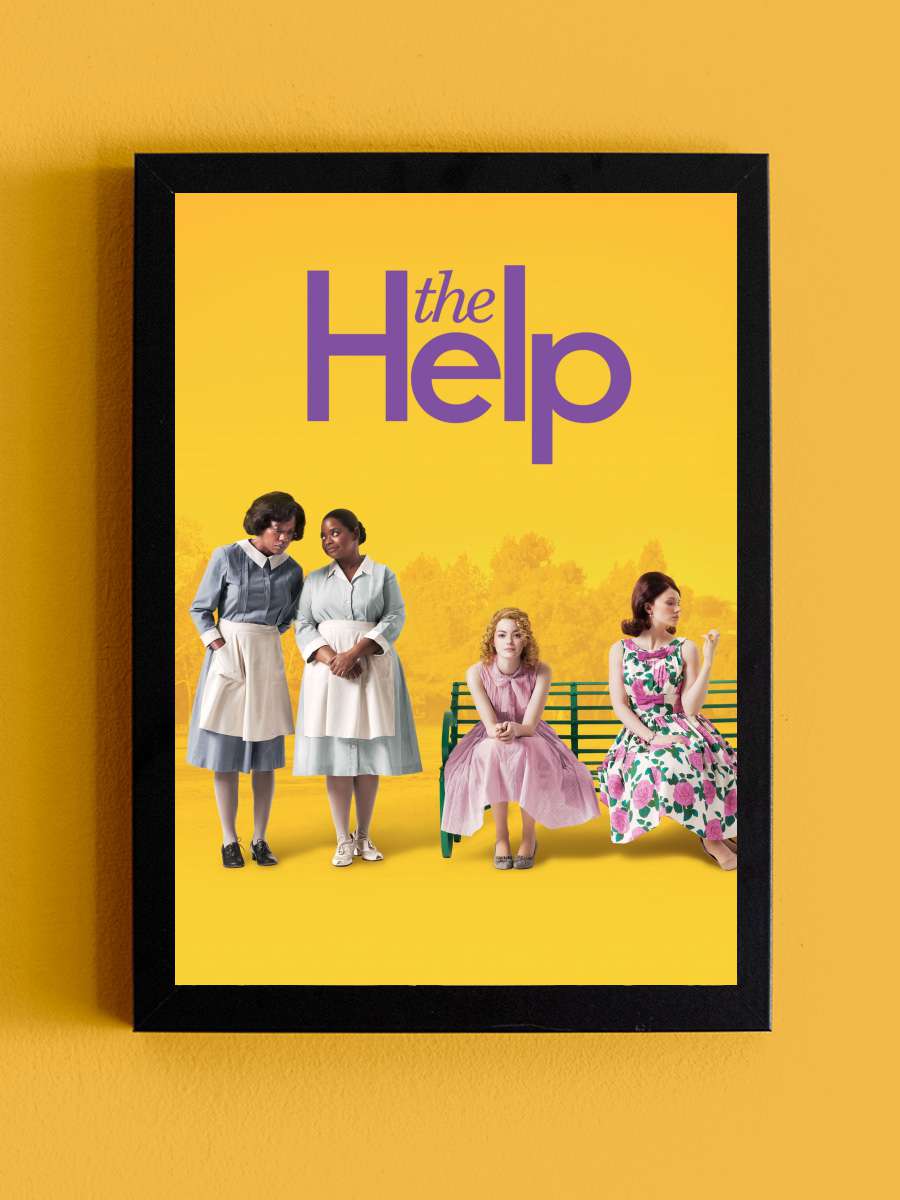 Duyguların Rengi - The Help Film Tablo Siyah Çerçeveli Film Poster Afiş Tablo