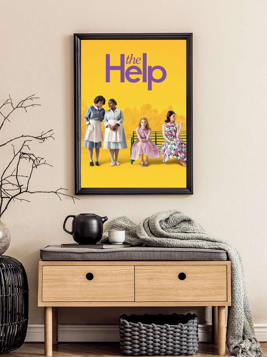 Duyguların Rengi - The Help Film Tablo Siyah Çerçeveli Film Poster Afiş Tablo