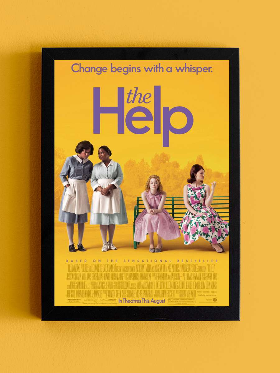 Duyguların Rengi - The Help Film Tablo Siyah Çerçeveli Film Poster Afiş Tablo