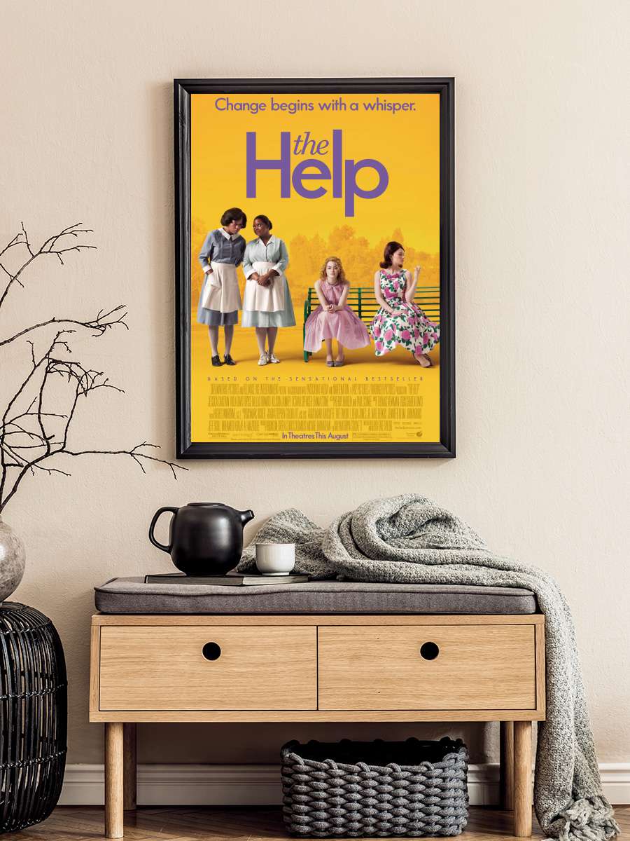 Duyguların Rengi - The Help Film Tablo Siyah Çerçeveli Film Poster Afiş Tablo