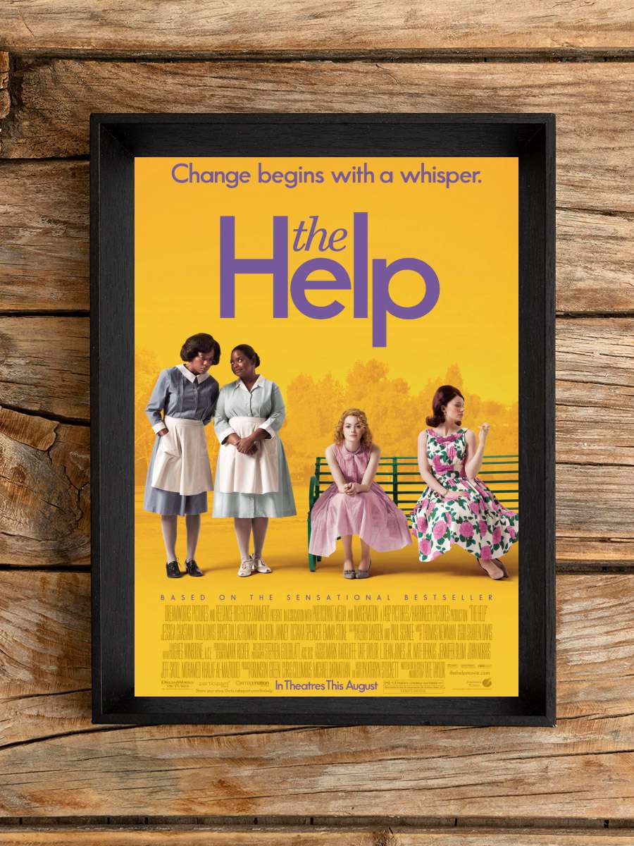 Duyguların Rengi - The Help Film Tablo Siyah Çerçeveli Film Poster Afiş Tablo