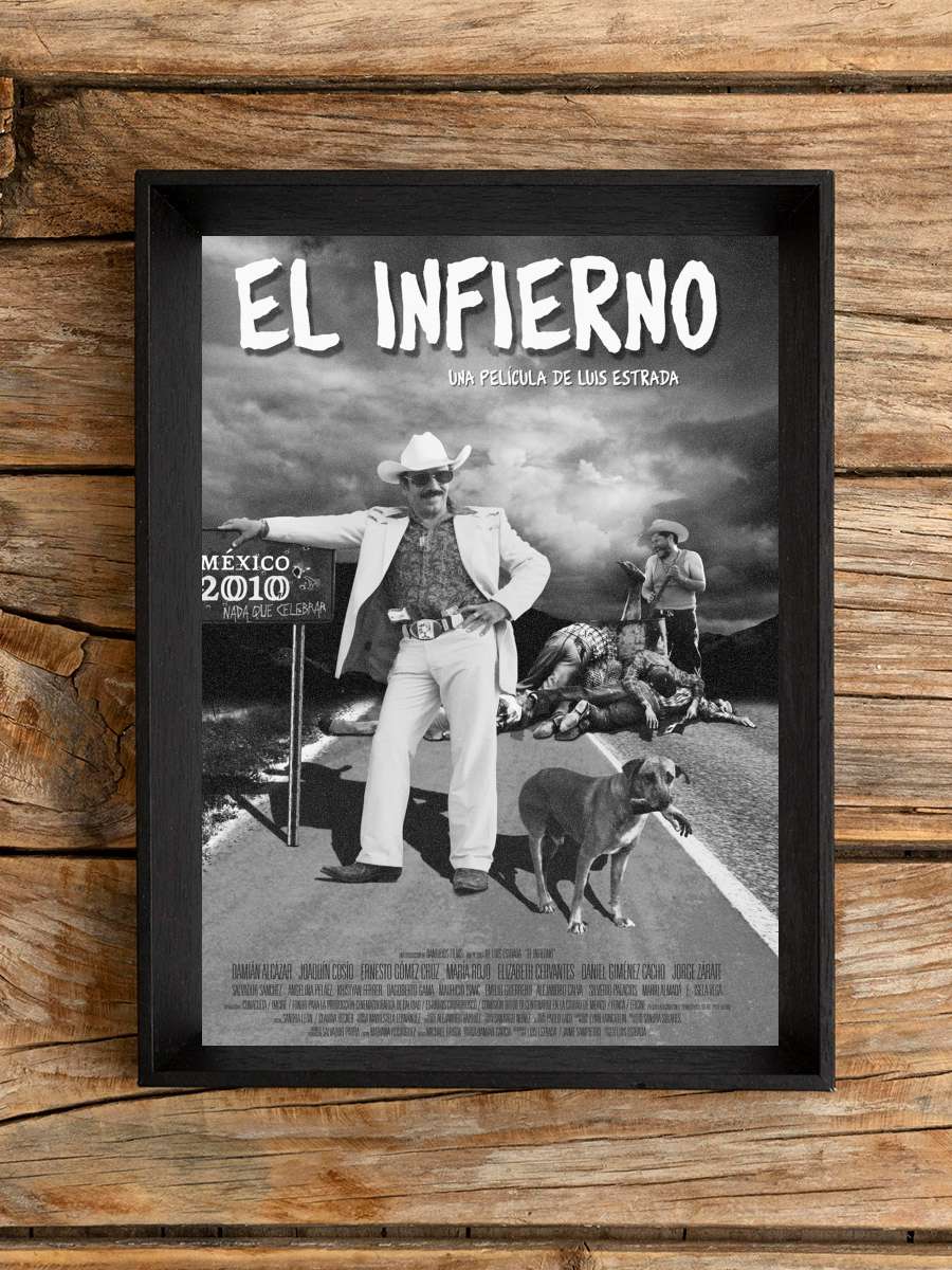 El Infierno Film Tablo Siyah Çerçeveli Film Poster Afiş Tablo