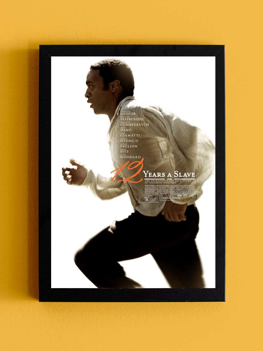 12 Yıllık Esaret - 12 Years a Slave Film Tablo Siyah Çerçeveli Film Poster Afiş Tablo