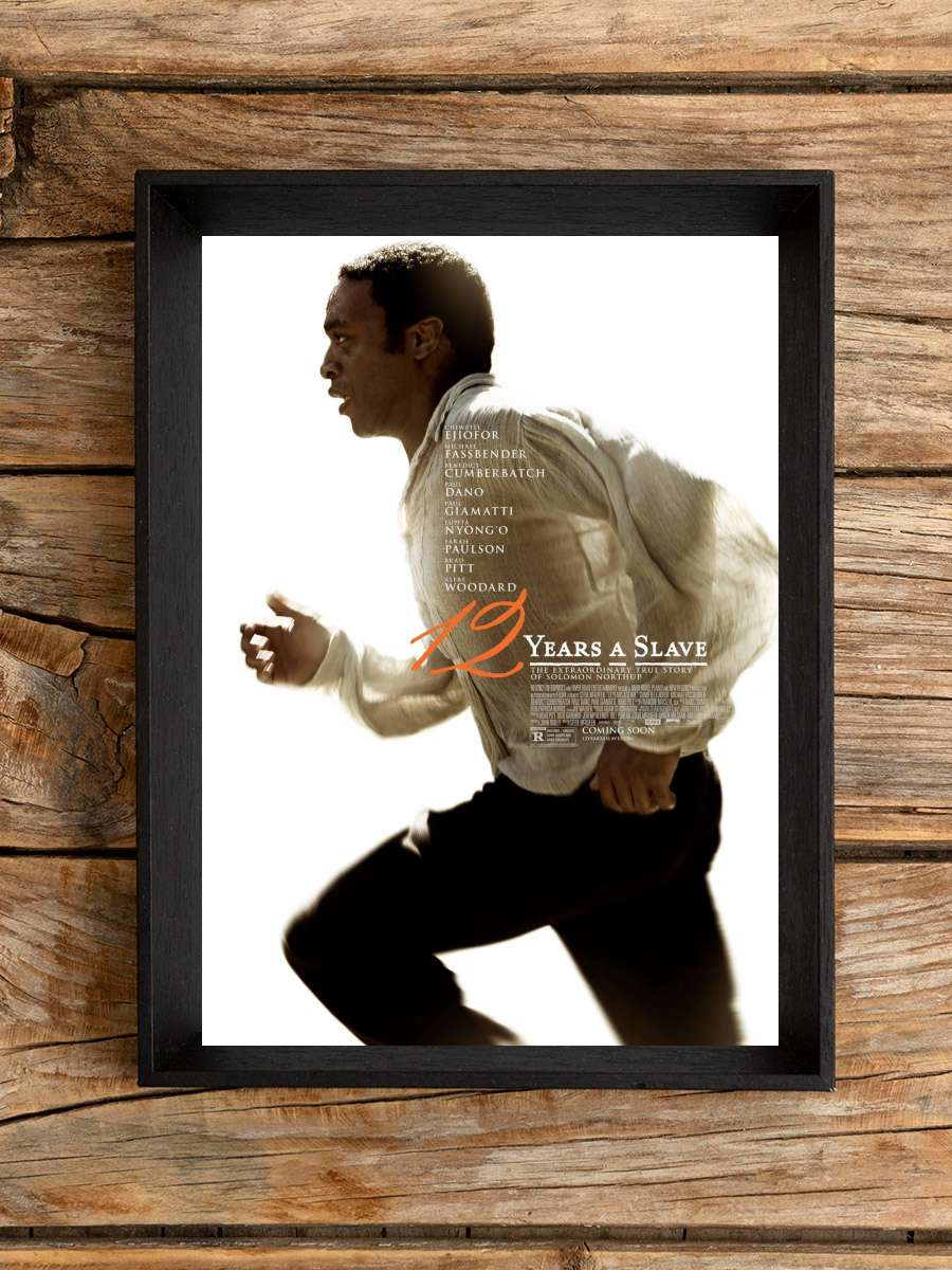 12 Yıllık Esaret - 12 Years a Slave Film Tablo Siyah Çerçeveli Film Poster Afiş Tablo