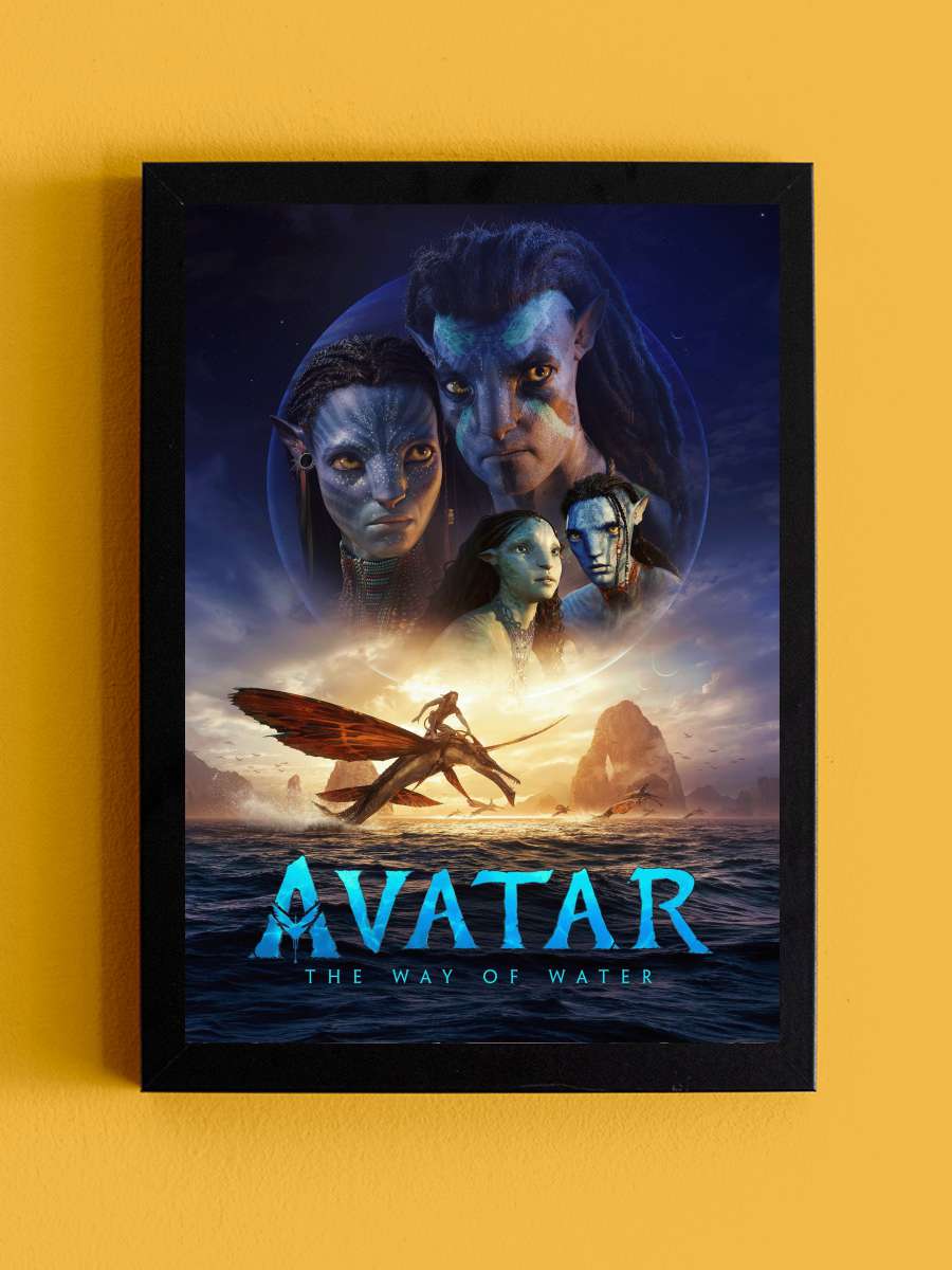 Avatar: Suyun Yolu - Avatar: The Way of Water Film Tablo Siyah Çerçeveli Film Poster Afiş Tablo