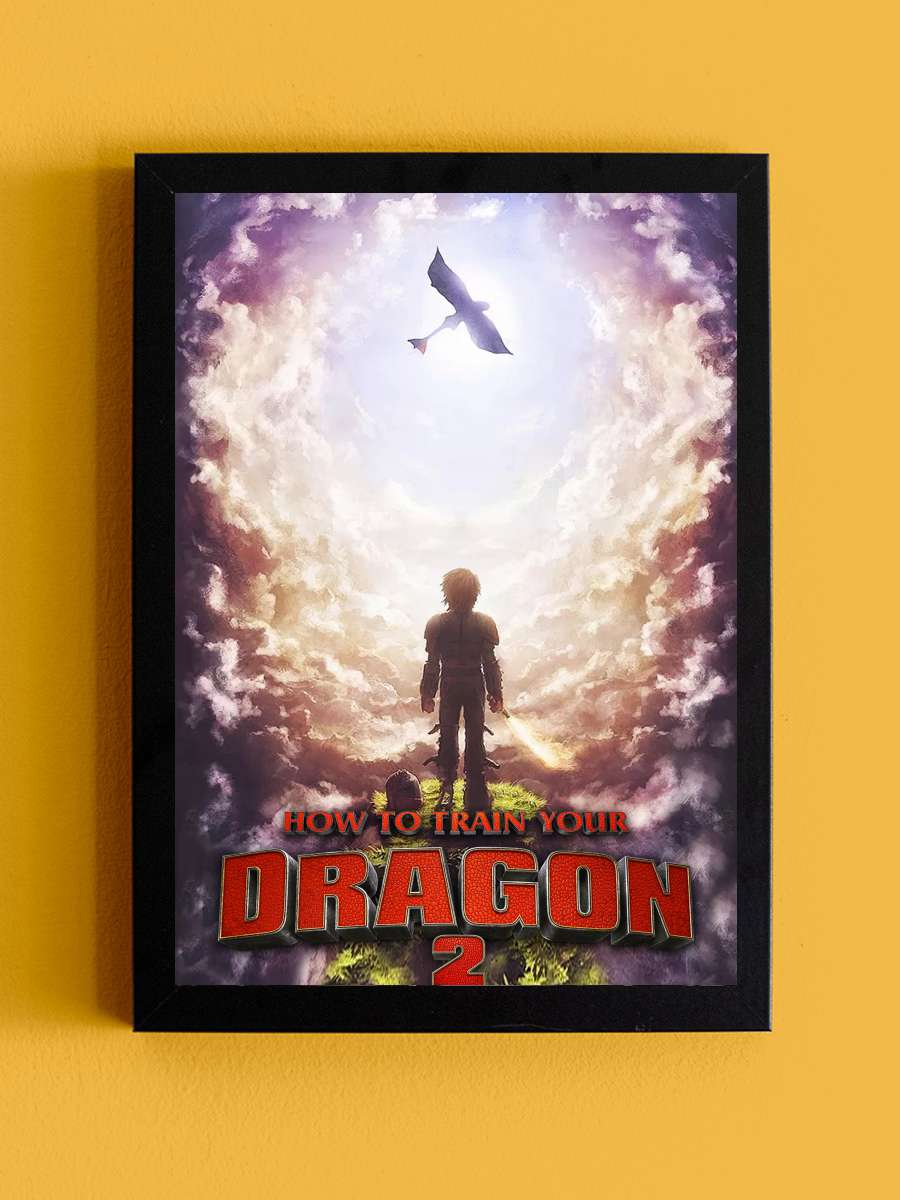 Ejderhanı Nasıl Eğitirsin 2 - How to Train Your Dragon 2 Film Tablo Siyah Çerçeveli Film Poster Afiş Tablo