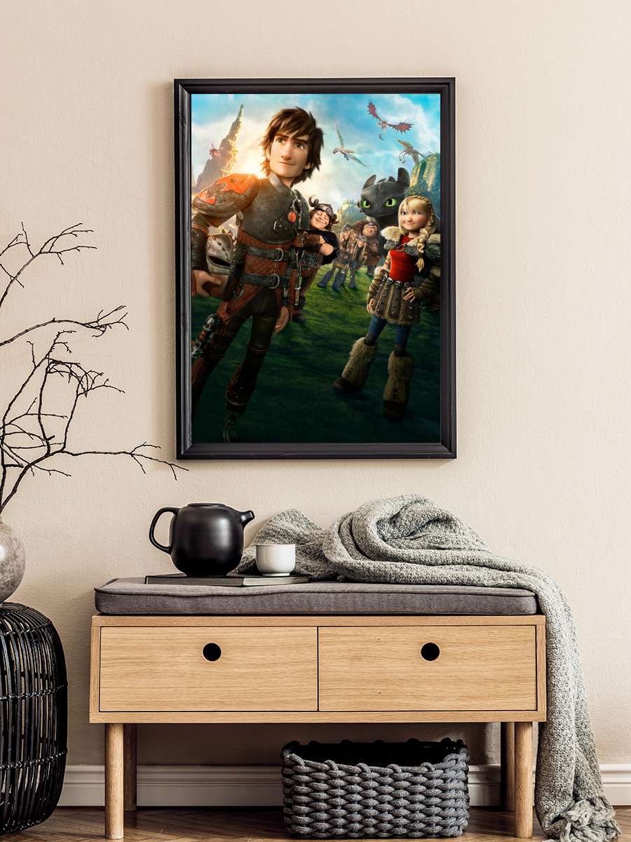 Ejderhanı Nasıl Eğitirsin 2 - How to Train Your Dragon 2 Film Tablo Siyah Çerçeveli Film Poster Afiş Tablo