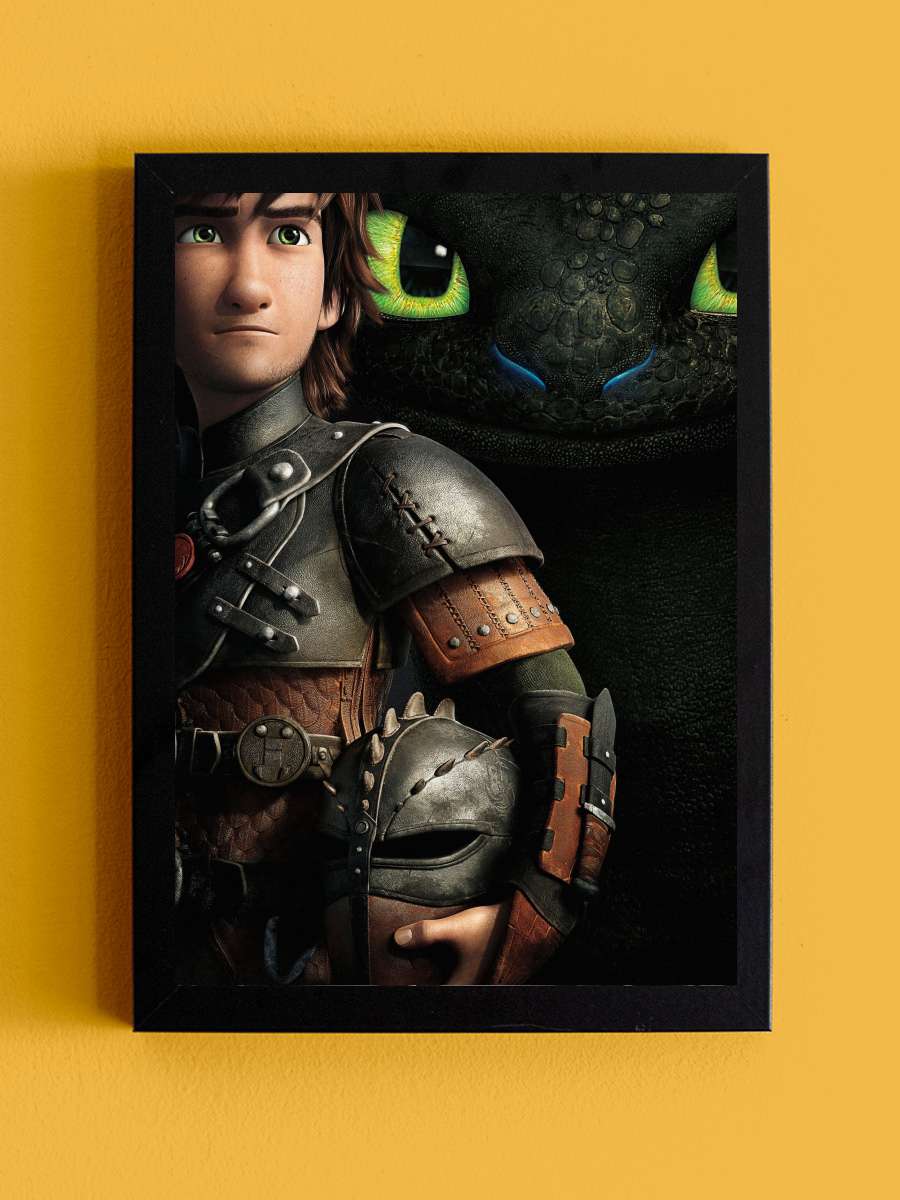 Ejderhanı Nasıl Eğitirsin 2 - How to Train Your Dragon 2 Film Tablo Siyah Çerçeveli Film Poster Afiş Tablo