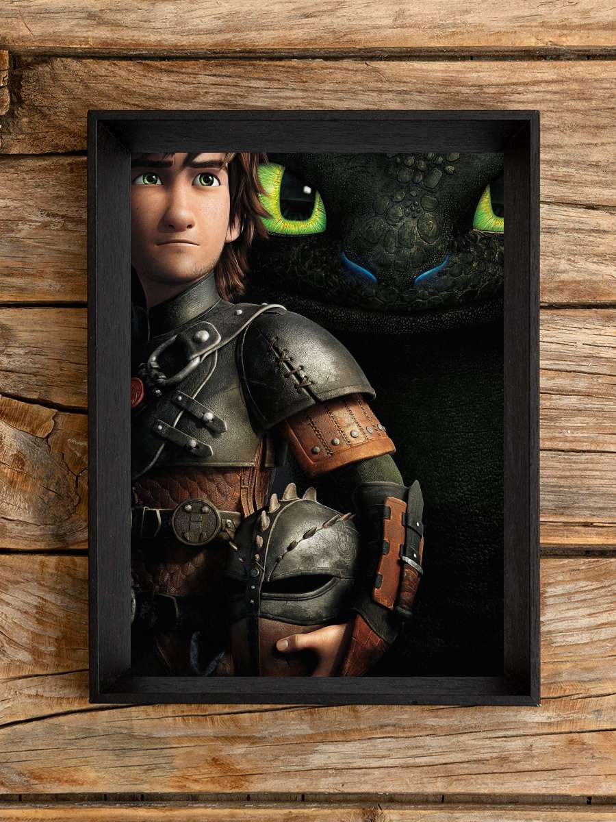 Ejderhanı Nasıl Eğitirsin 2 - How to Train Your Dragon 2 Film Tablo Siyah Çerçeveli Film Poster Afiş Tablo