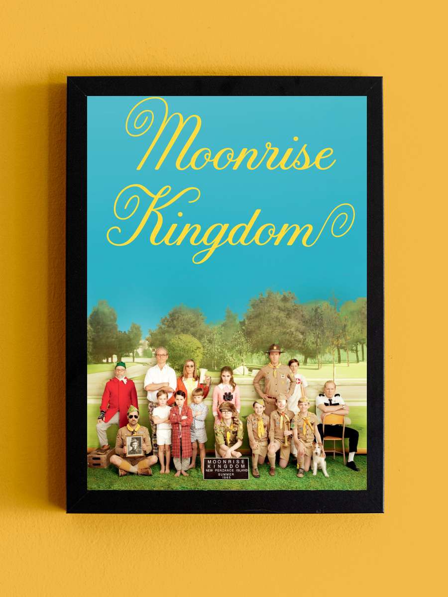 Moonrise Kingdom Film Tablo Siyah Çerçeveli Film Poster Afiş Tablo