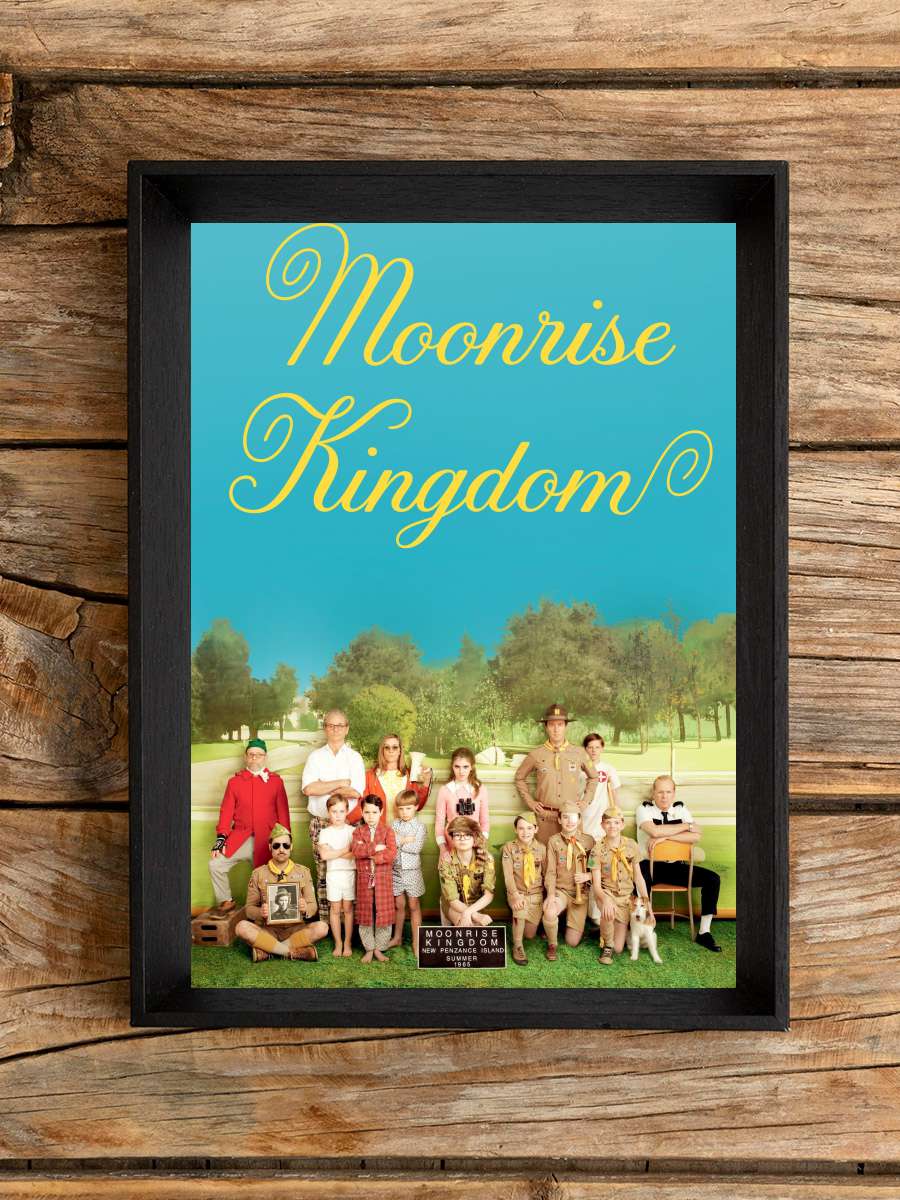 Moonrise Kingdom Film Tablo Siyah Çerçeveli Film Poster Afiş Tablo