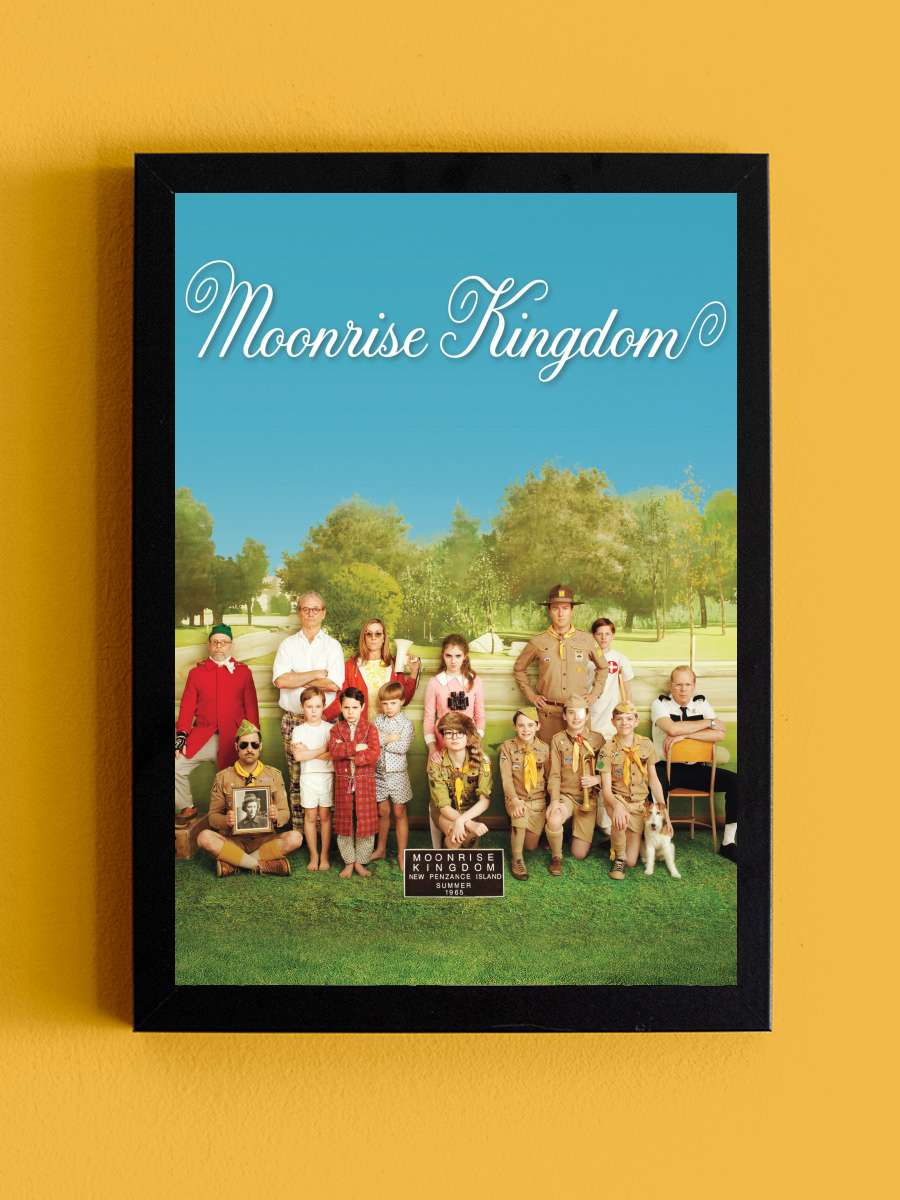 Moonrise Kingdom Film Tablo Siyah Çerçeveli Film Poster Afiş Tablo