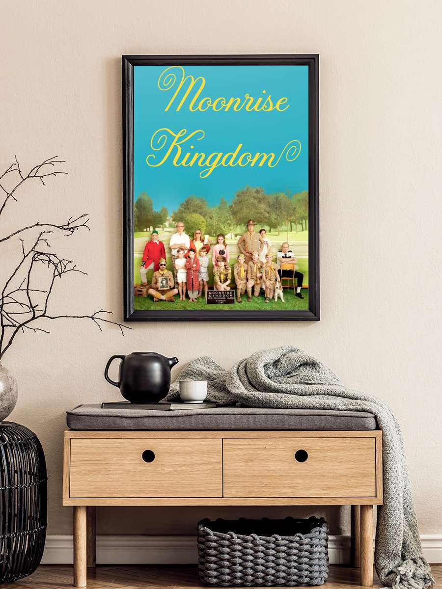 Moonrise Kingdom Film Tablo Siyah Çerçeveli Film Poster Afiş Tablo