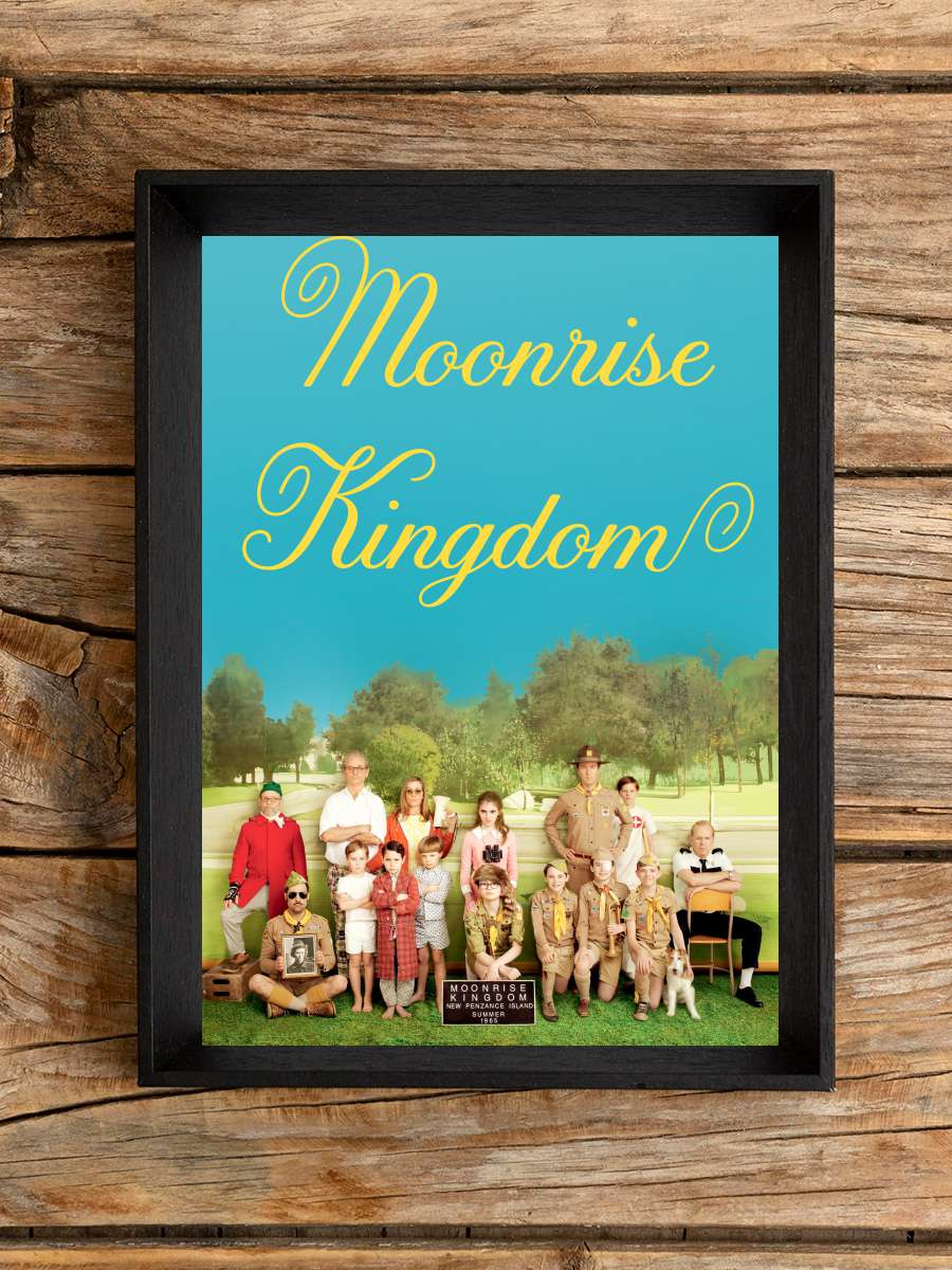 Moonrise Kingdom Film Tablo Siyah Çerçeveli Film Poster Afiş Tablo