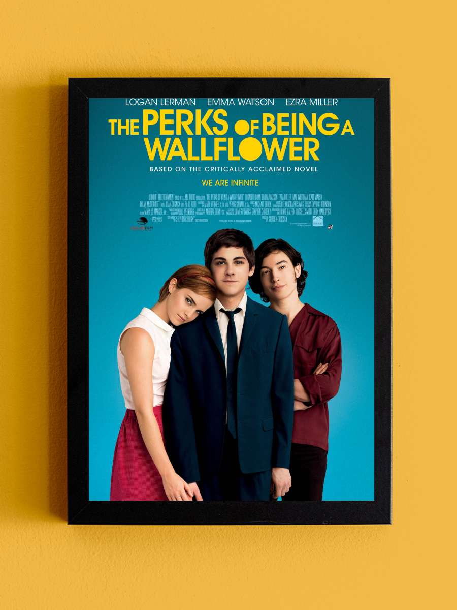 Saksı Olmanın Faydaları - The Perks of Being a Wallflower Film Tablo Siyah Çerçeveli Film Poster Afiş Tablo