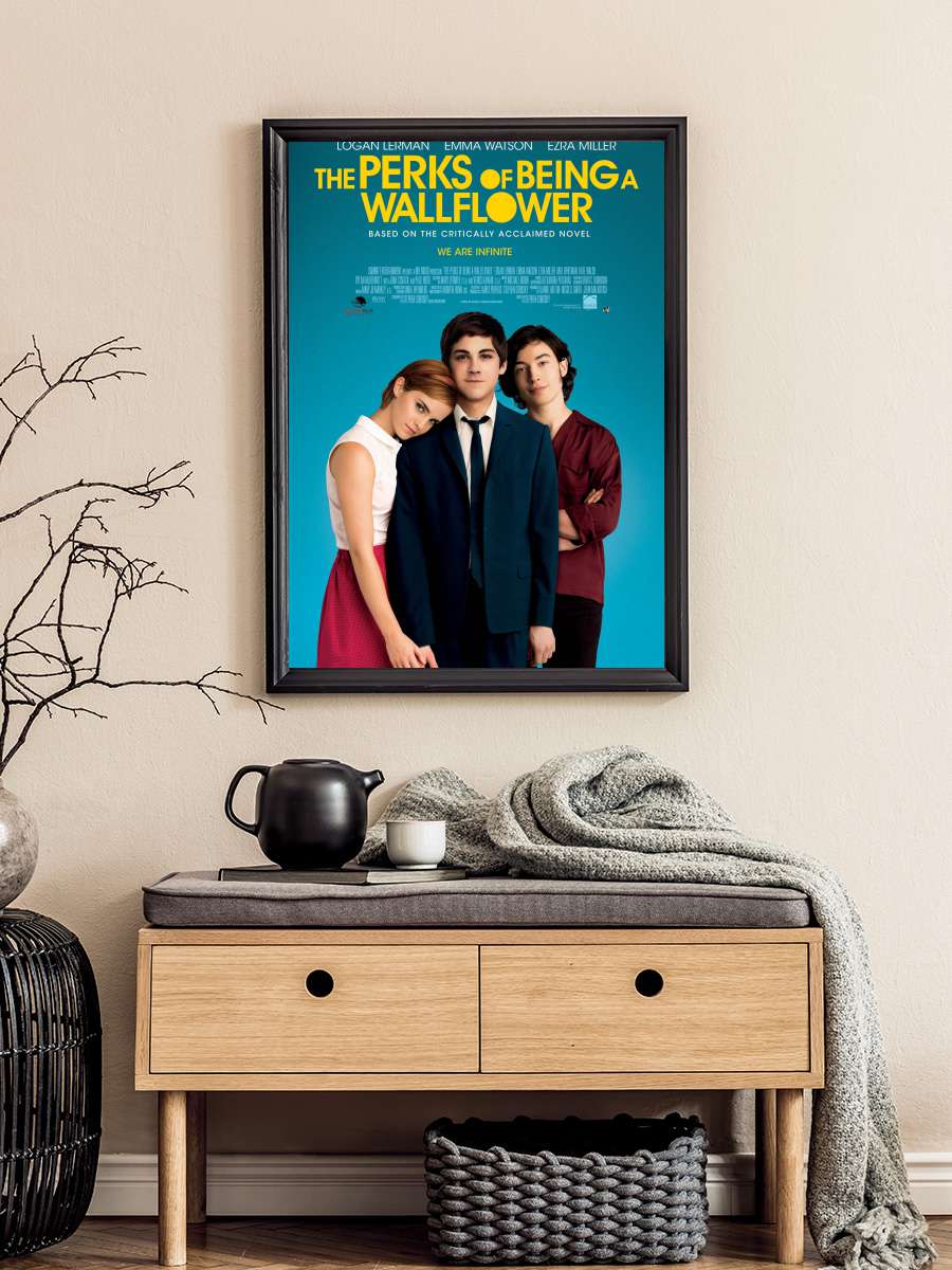 Saksı Olmanın Faydaları - The Perks of Being a Wallflower Film Tablo Siyah Çerçeveli Film Poster Afiş Tablo