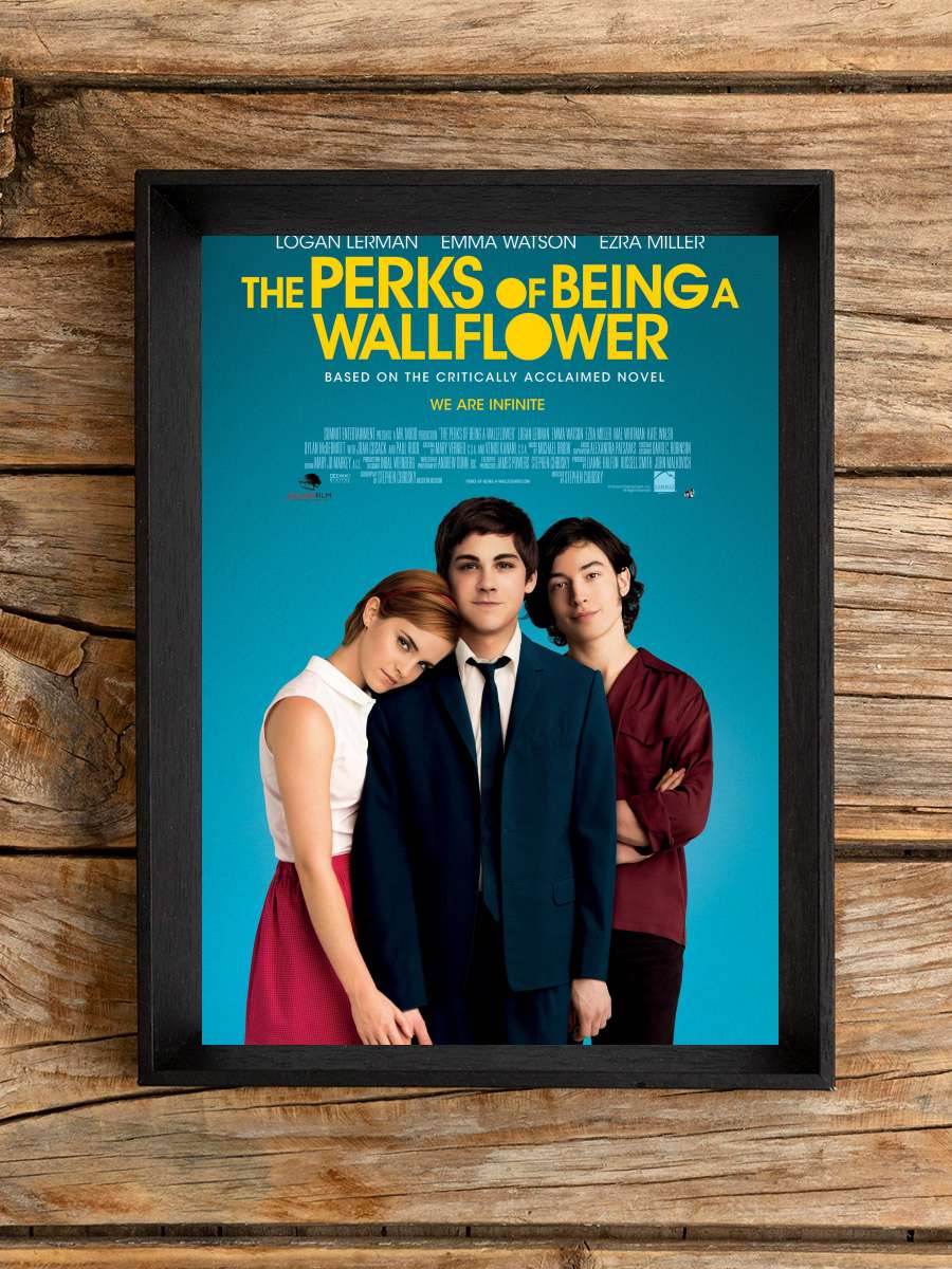 Saksı Olmanın Faydaları - The Perks of Being a Wallflower Film Tablo Siyah Çerçeveli Film Poster Afiş Tablo