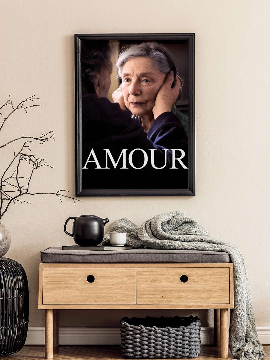 Aşk - Amour Film Tablo Siyah Çerçeveli Film Poster Afiş Tablo