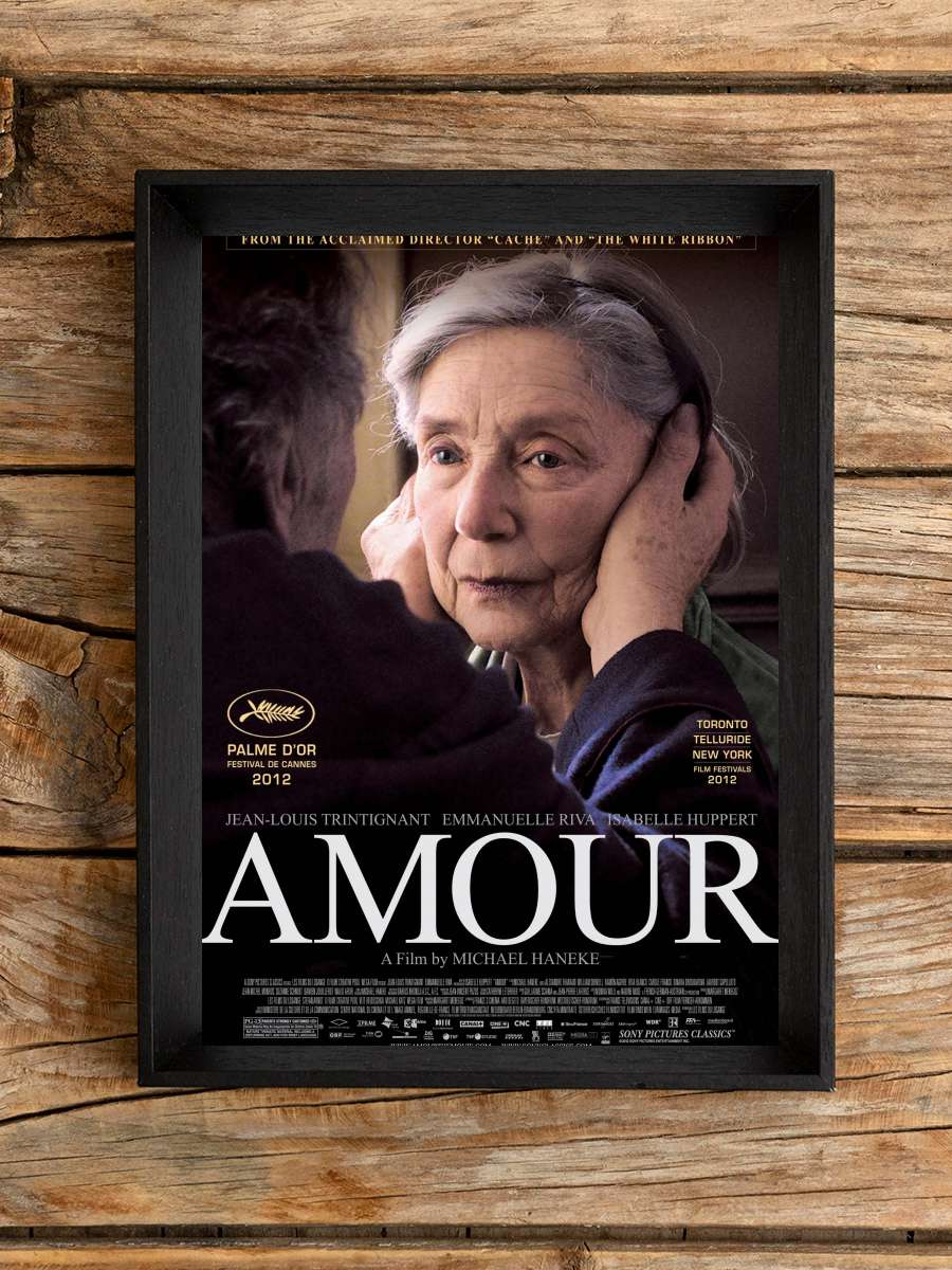 Aşk - Amour Film Tablo Siyah Çerçeveli Film Poster Afiş Tablo