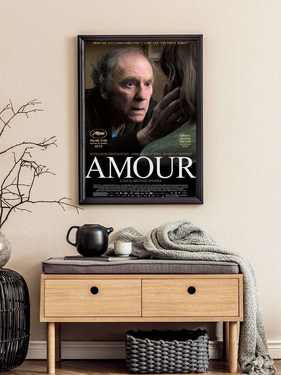 Aşk - Amour Film Tablo Siyah Çerçeveli Film Poster Afiş Tablo