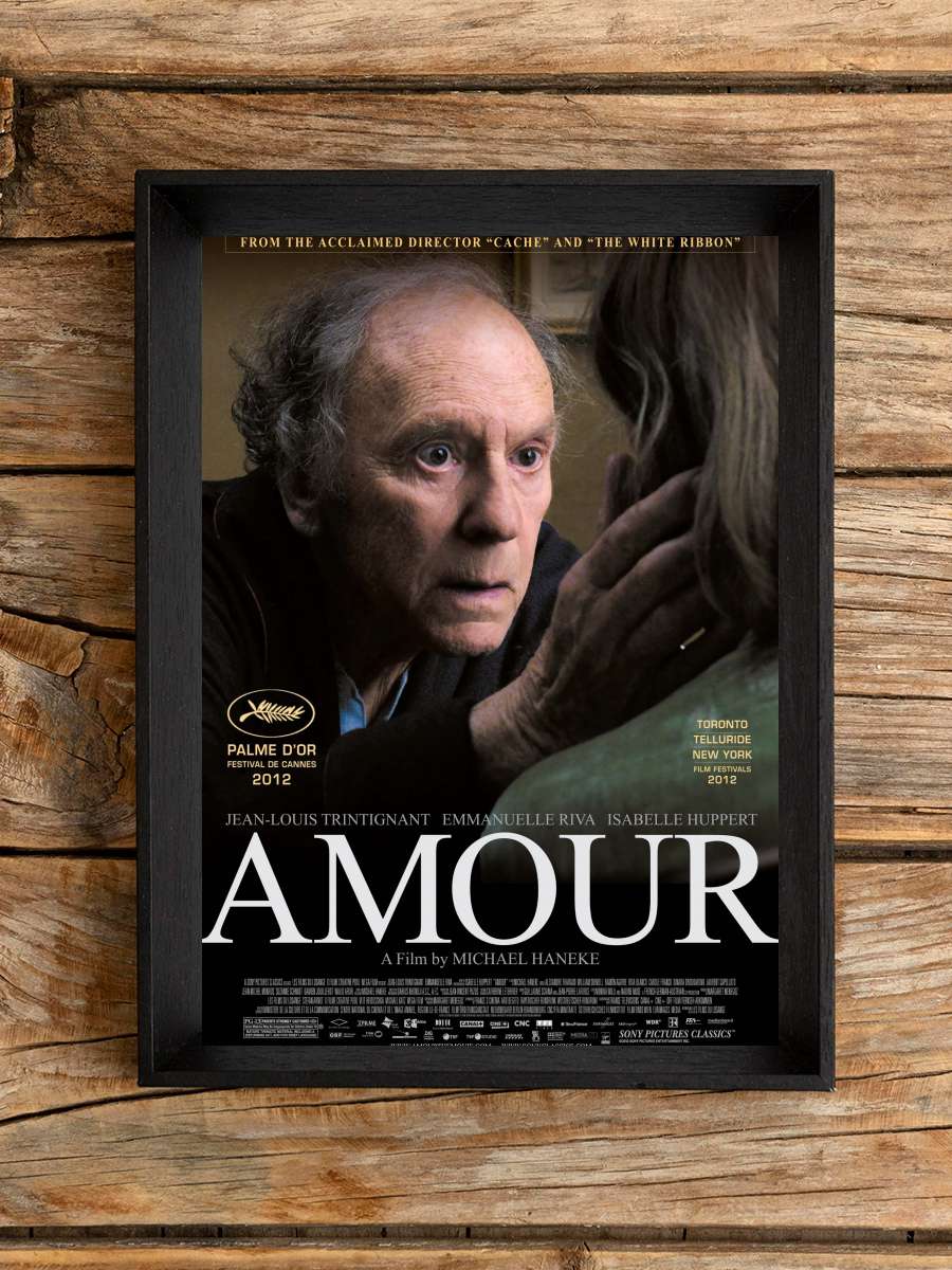 Aşk - Amour Film Tablo Siyah Çerçeveli Film Poster Afiş Tablo