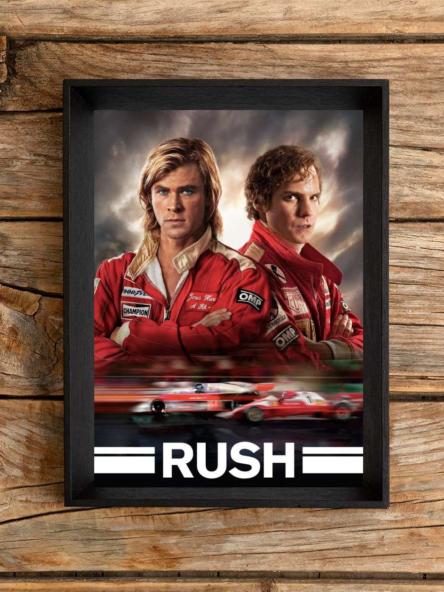 Zafere Hücum - Rush Film Tablo Siyah Çerçeveli Film Poster Afiş Tablo