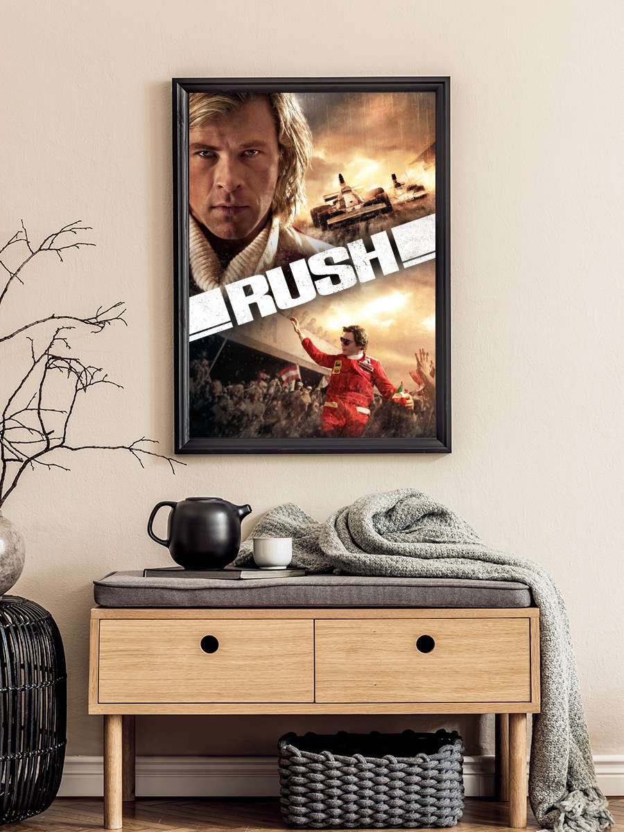 Zafere Hücum - Rush Film Tablo Siyah Çerçeveli Film Poster Afiş Tablo