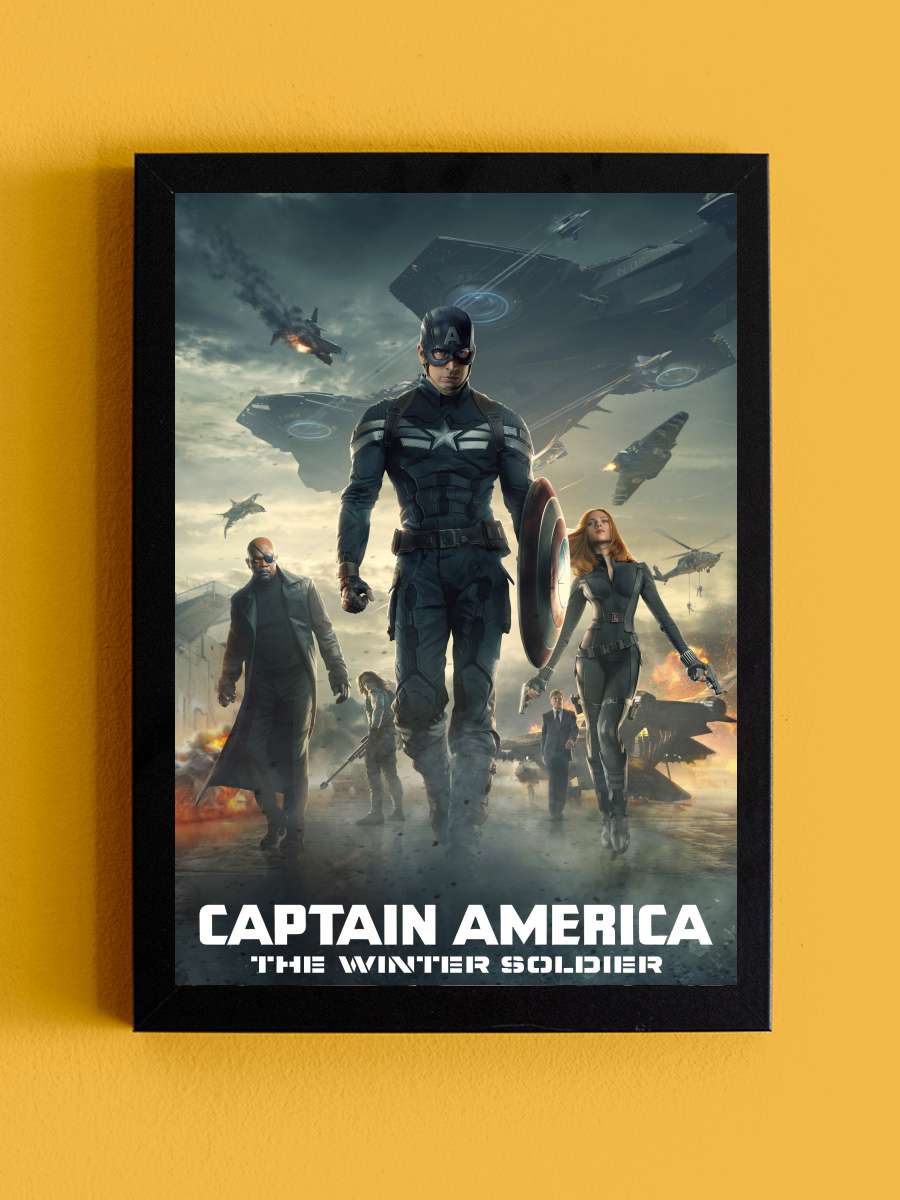 Kaptan Amerika: Kış Askeri - Captain America: The Winter Soldier Film Tablo Siyah Çerçeveli Film Poster Afiş Tablo