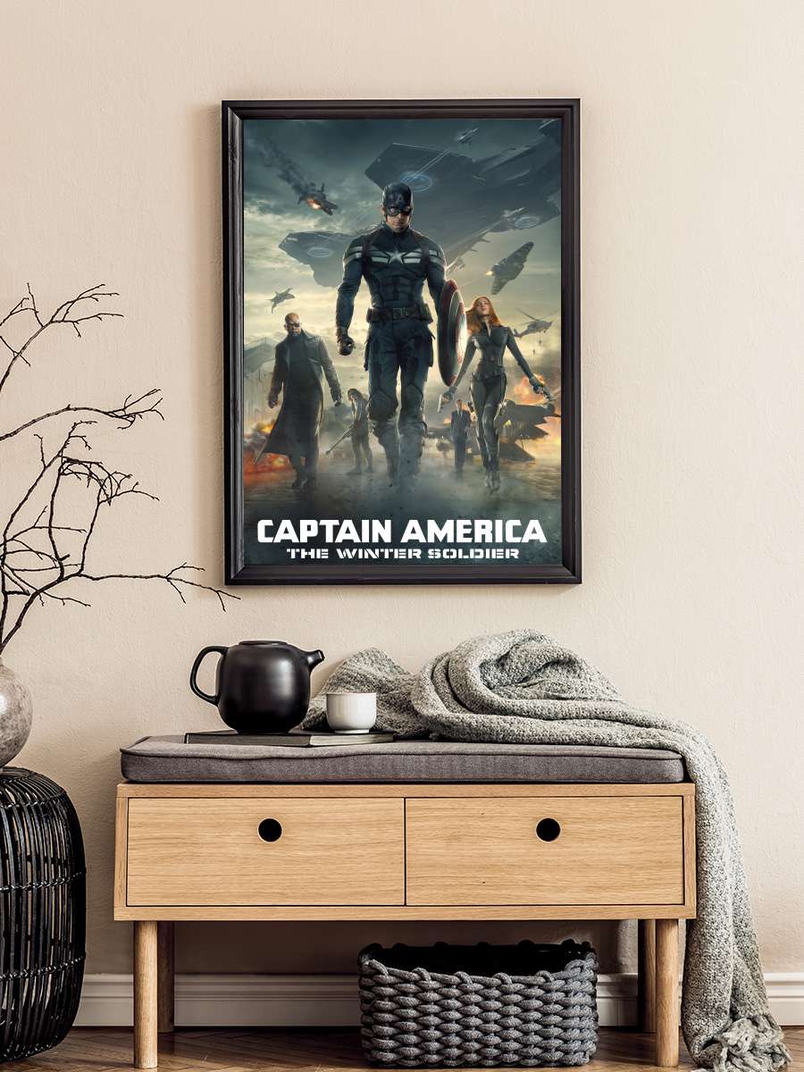 Kaptan Amerika: Kış Askeri - Captain America: The Winter Soldier Film Tablo Siyah Çerçeveli Film Poster Afiş Tablo