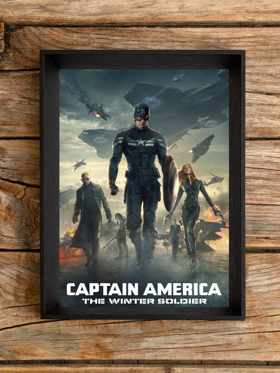 Kaptan Amerika: Kış Askeri - Captain America: The Winter Soldier Film Tablo Siyah Çerçeveli Film Poster Afiş Tablo