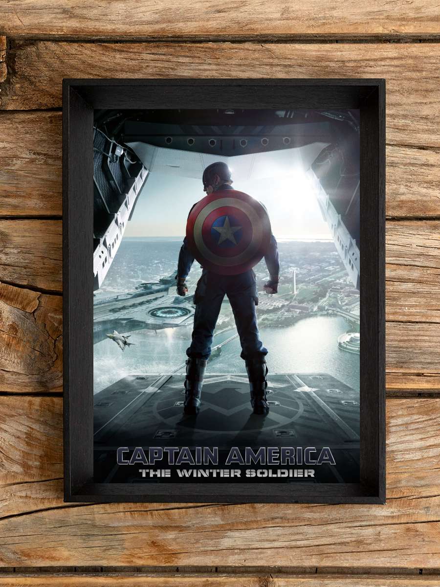 Kaptan Amerika: Kış Askeri - Captain America: The Winter Soldier Film Tablo Siyah Çerçeveli Film Poster Afiş Tablo