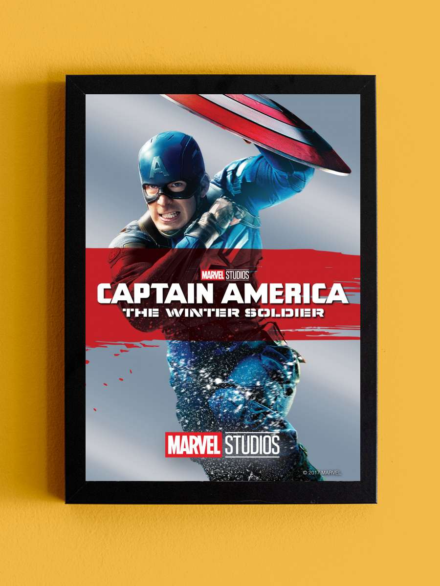 Kaptan Amerika: Kış Askeri - Captain America: The Winter Soldier Film Tablo Siyah Çerçeveli Film Poster Afiş Tablo