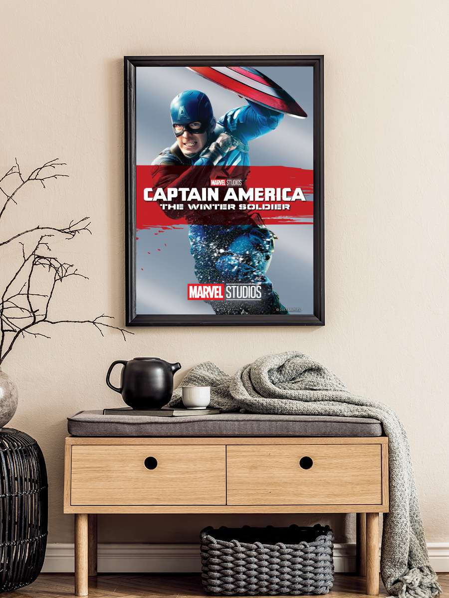 Kaptan Amerika: Kış Askeri - Captain America: The Winter Soldier Film Tablo Siyah Çerçeveli Film Poster Afiş Tablo