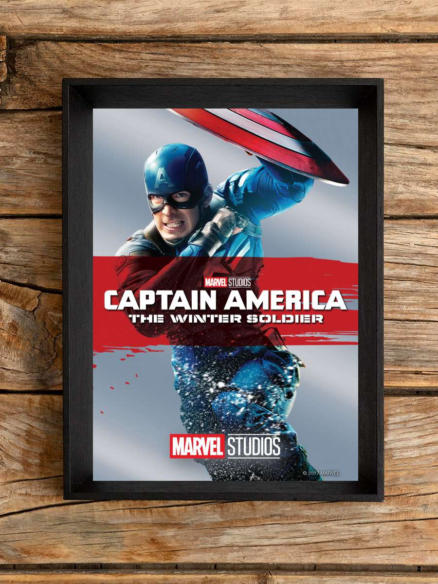 Kaptan Amerika: Kış Askeri - Captain America: The Winter Soldier Film Tablo Siyah Çerçeveli Film Poster Afiş Tablo