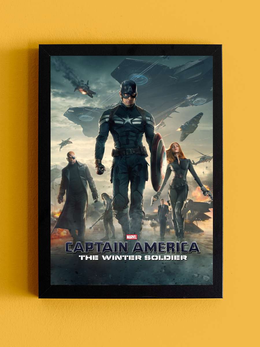 Kaptan Amerika: Kış Askeri - Captain America: The Winter Soldier Film Tablo Siyah Çerçeveli Film Poster Afiş Tablo