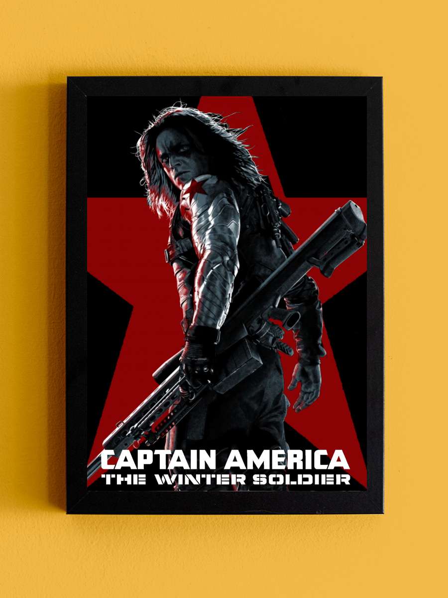 Kaptan Amerika: Kış Askeri - Captain America: The Winter Soldier Film Tablo Siyah Çerçeveli Film Poster Afiş Tablo