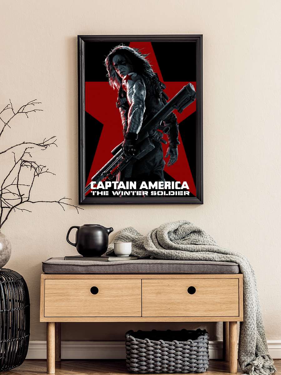 Kaptan Amerika: Kış Askeri - Captain America: The Winter Soldier Film Tablo Siyah Çerçeveli Film Poster Afiş Tablo