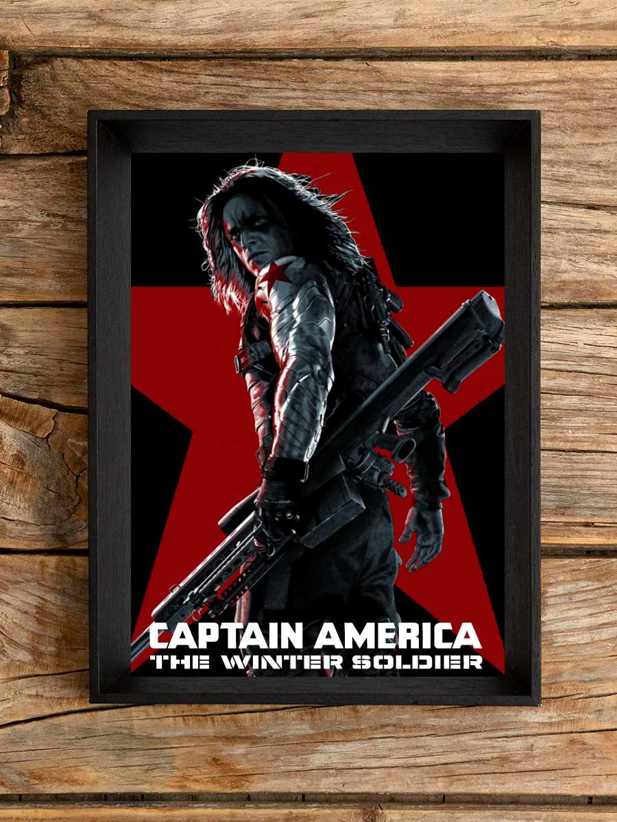 Kaptan Amerika: Kış Askeri - Captain America: The Winter Soldier Film Tablo Siyah Çerçeveli Film Poster Afiş Tablo