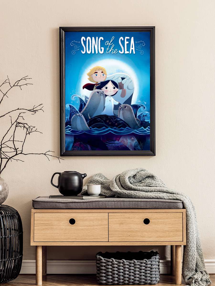 Denizin Şarkısı - Song of the Sea Film Tablo Siyah Çerçeveli Film Poster Afiş Tablo