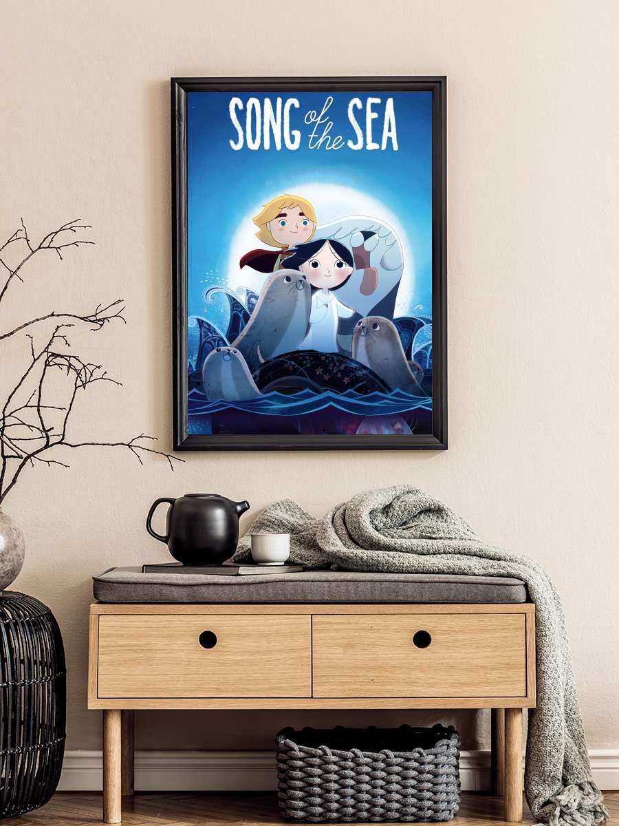 Denizin Şarkısı - Song of the Sea Film Tablo Siyah Çerçeveli Film Poster Afiş Tablo