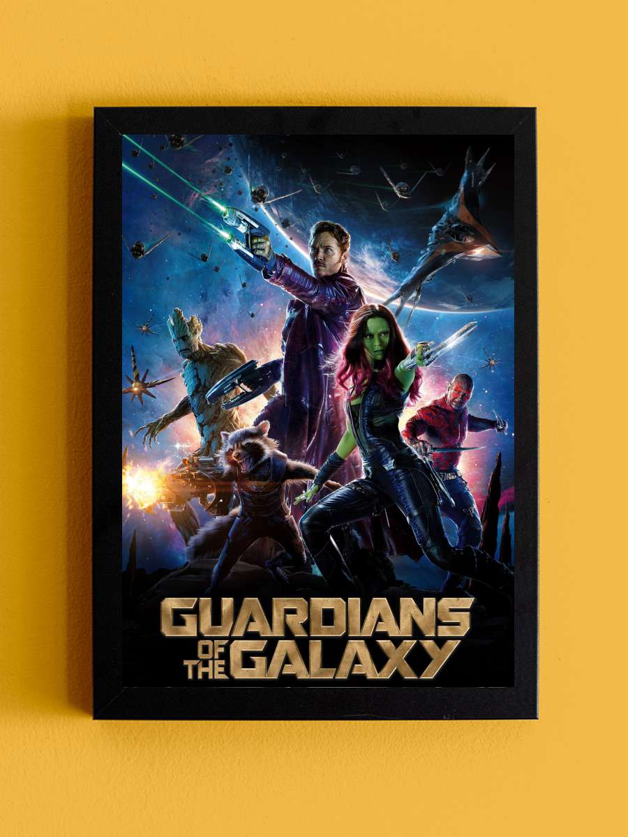 Galaksinin Koruyucuları - Guardians of the Galaxy Film Tablo Siyah Çerçeveli Film Poster Afiş Tablo