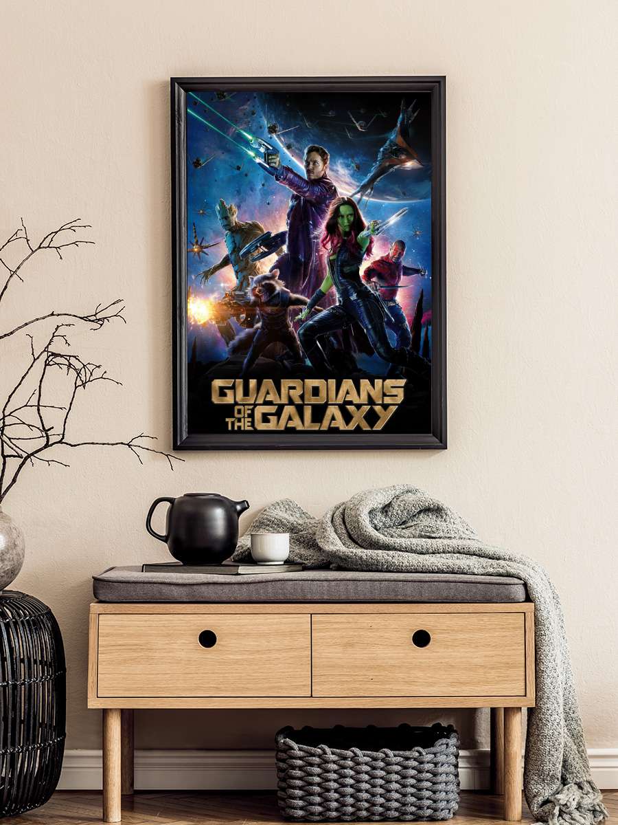 Galaksinin Koruyucuları - Guardians of the Galaxy Film Tablo Siyah Çerçeveli Film Poster Afiş Tablo