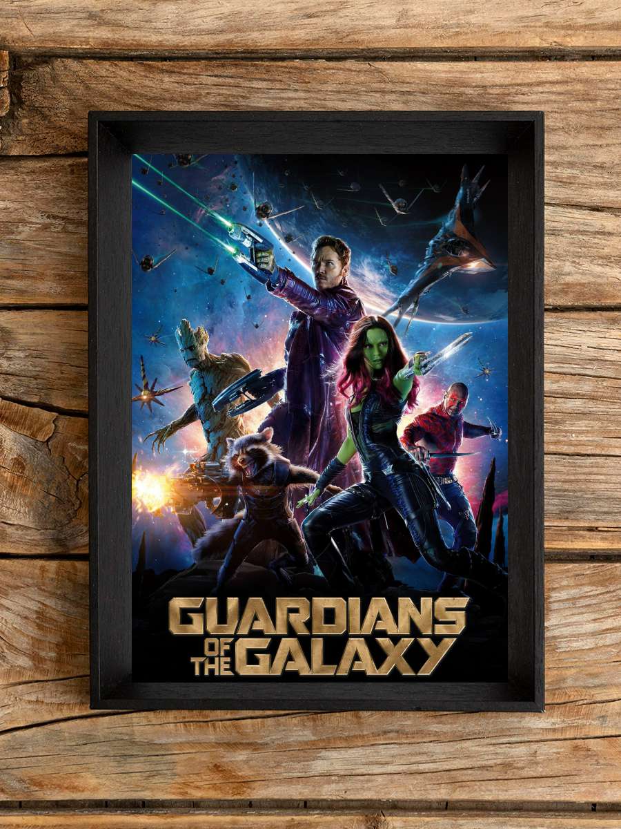 Galaksinin Koruyucuları - Guardians of the Galaxy Film Tablo Siyah Çerçeveli Film Poster Afiş Tablo